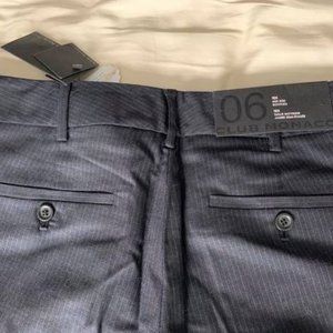 (NEW) Club Monaco Wool navy/dark grey dress bootleg pants - Size 6
